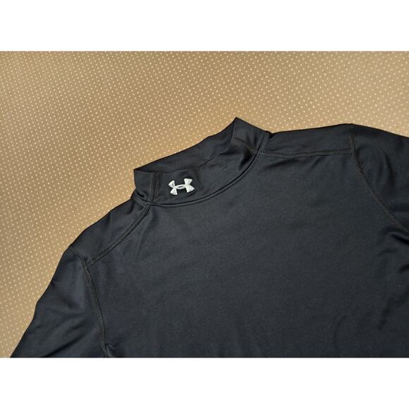 Under Armour Fitted ColdGear Black Activewear Shirt Women's Size S - Picture 6 of 10